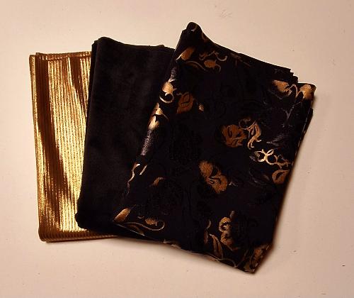 Kit foulard bronze-noir