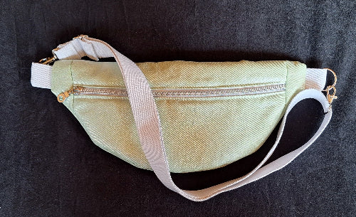 Box à coudre-Sac Banane Jeans Foil-Vert
