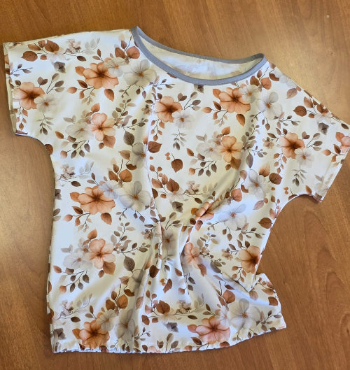 Kit à coudre - tee-shirt fleurs d'automne